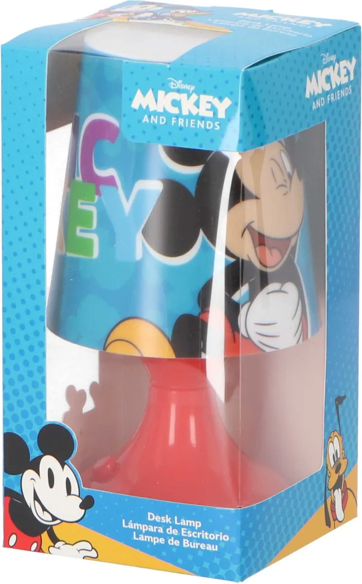 Disney Mickey Mouse Nachtlamp - Rood - 18x9cm - afbeelding 6 van 6