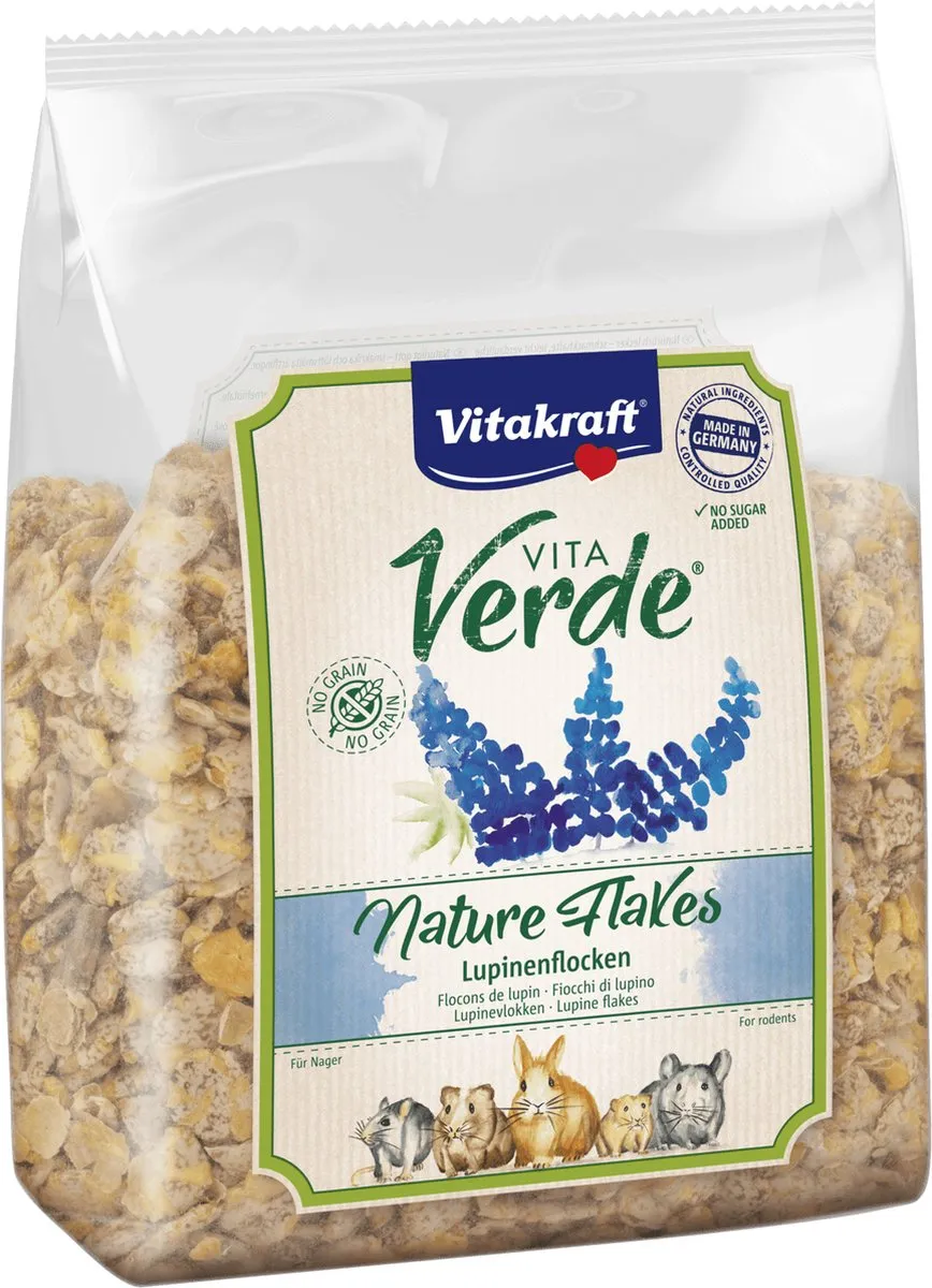 Vitakraft Vita Verde Nature Flakes Lupine Knaagdiersnack