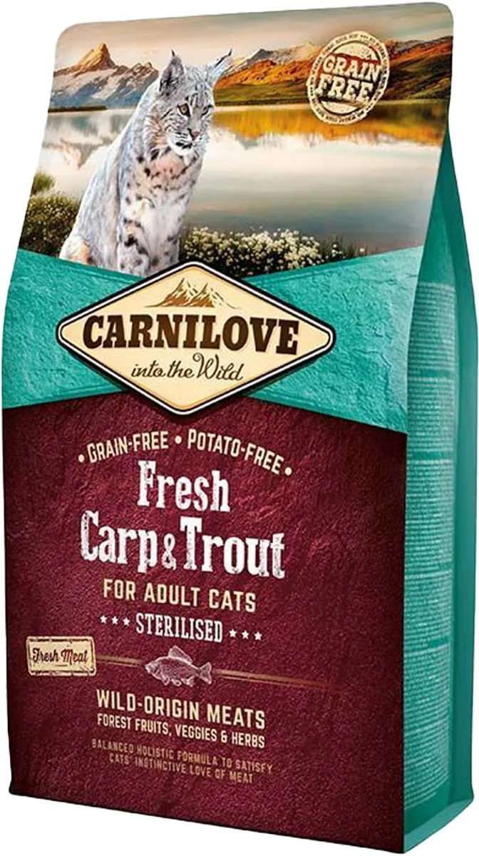 Carnilove Kat Grain Free Fresh Carp & Trout 6kg