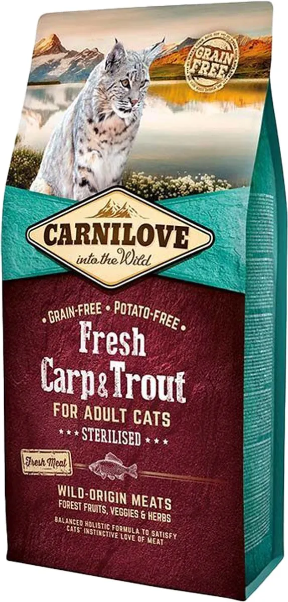 Carnilove Kat Grain Free Fresh Carp & Trout 6kg