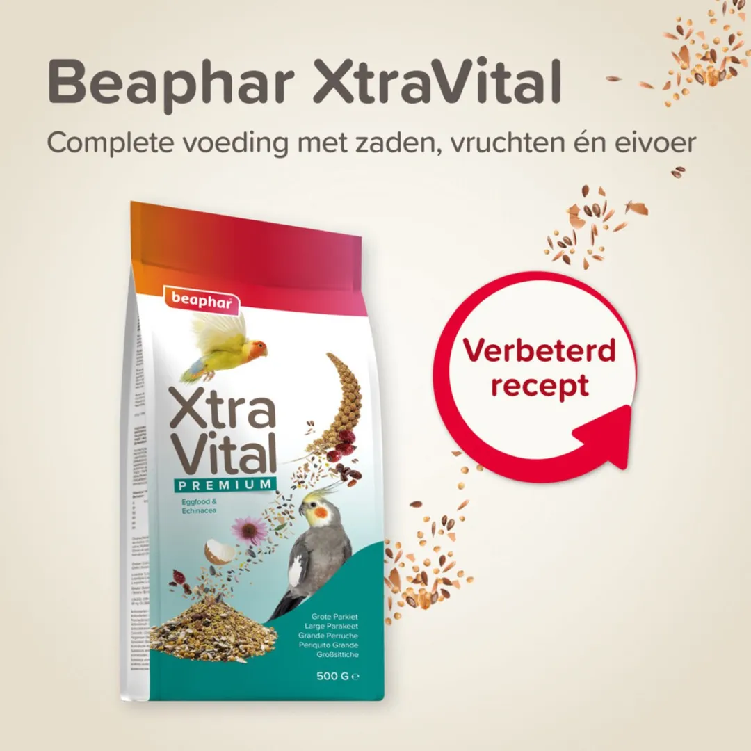 Beaphar XtraVital Grote Parkiet Voordeelverpakking - 3500g