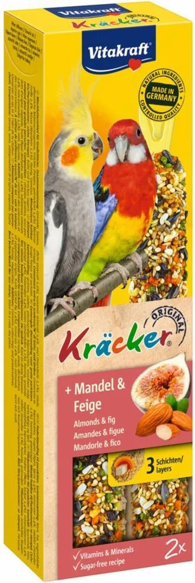 Vitakraft Valkparkietkracker Vogelsnack - Fruit - 2 Stuks