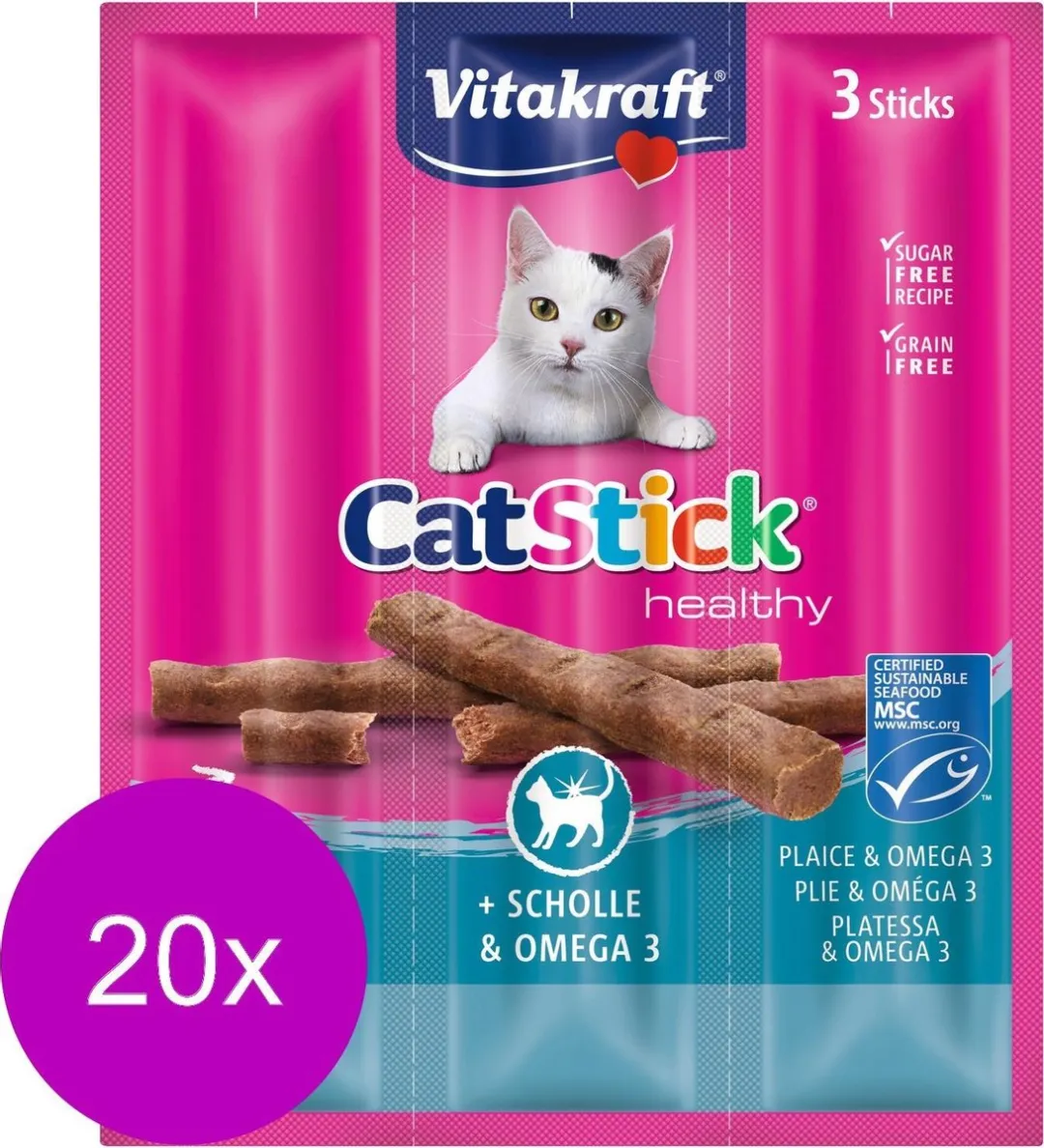 Vitakraft Cat-Stick Mini Schol & Omega 20x3 Stuks