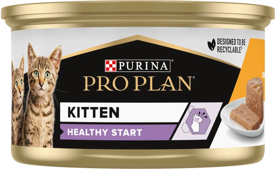 Pro Plan Cat Junior Kip & Lever Blik - 24 Stuks