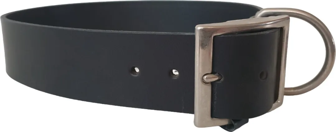 Ferplast Natural Lederen Halsband - Zwart - 61-69cm