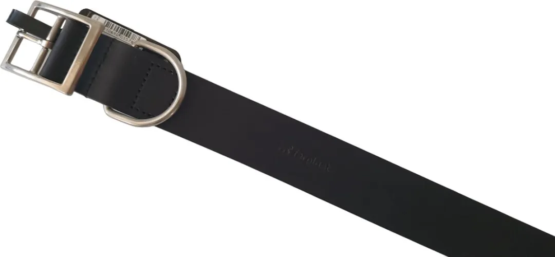 Ferplast Natural Lederen Halsband - Zwart - 61-69cm