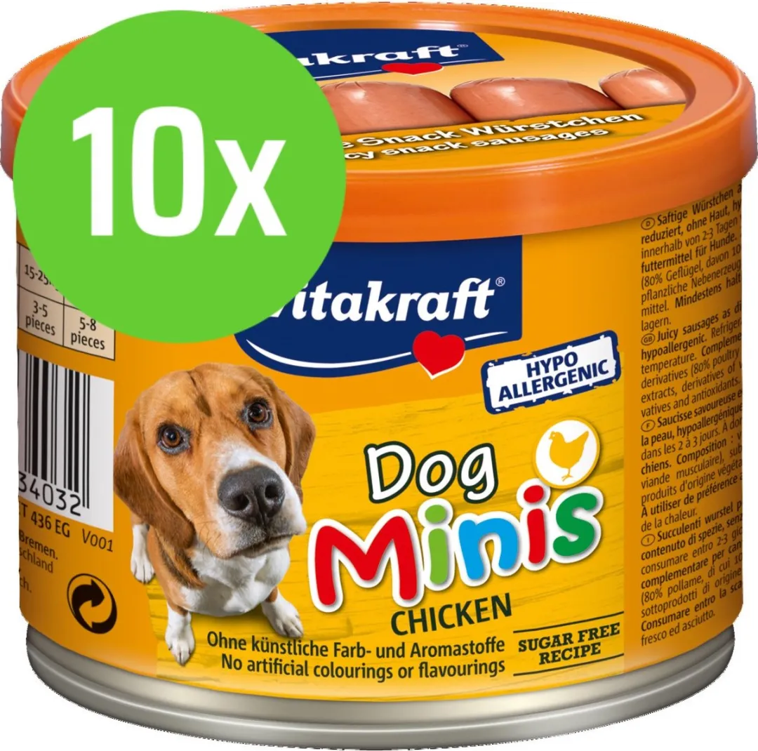 Vitakraft Dog Minis Kip Hondenworstjes