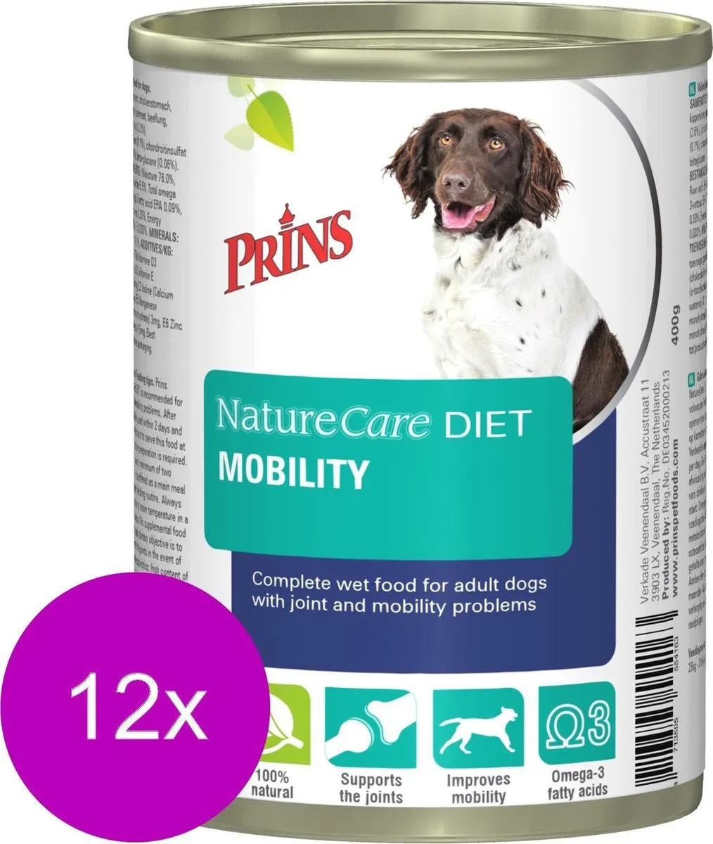 Prins Naturecare Diet Dog Mobility Hondenvoer