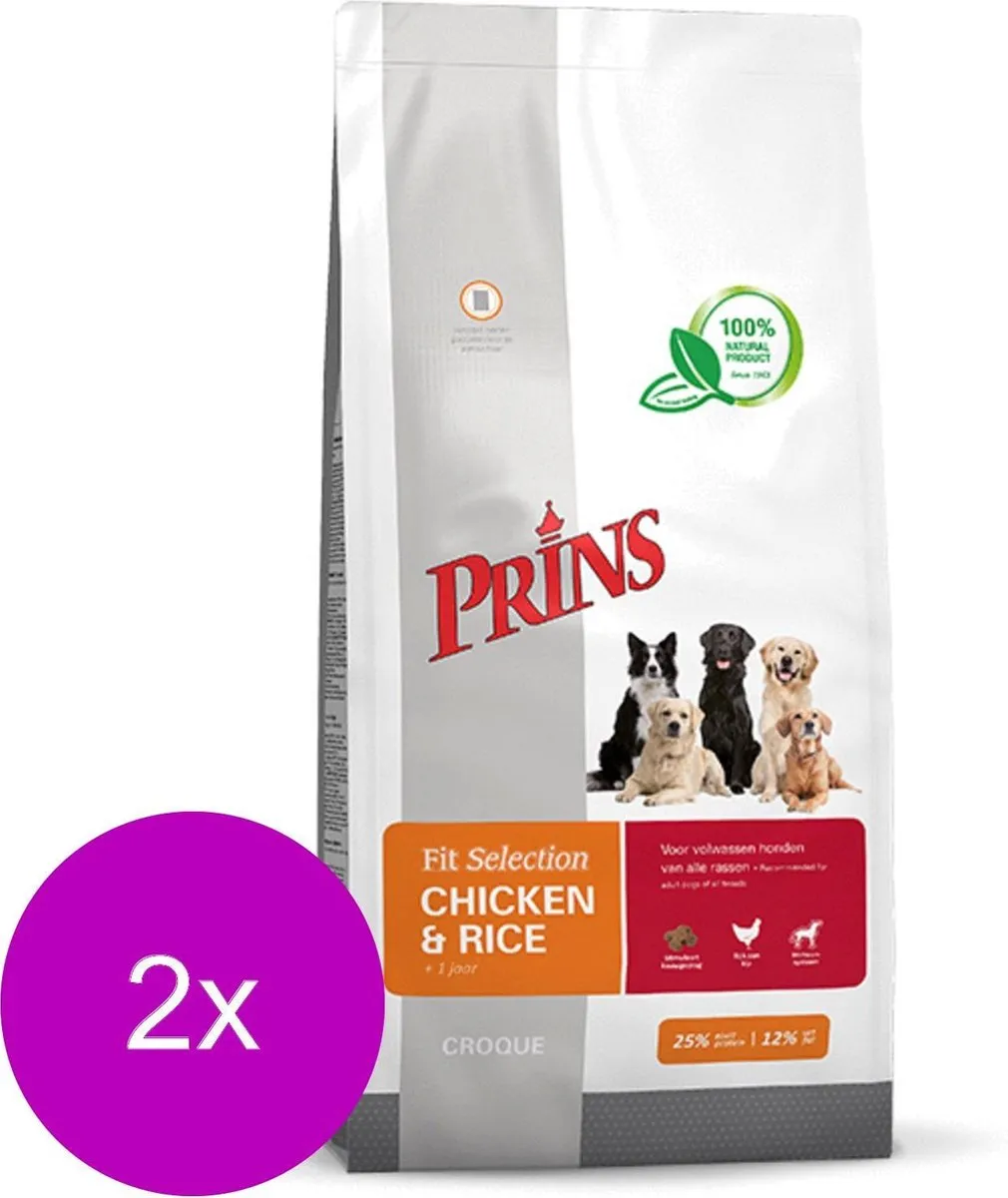 Prins Fit-Selection Kip & Rijst Hondenvoer