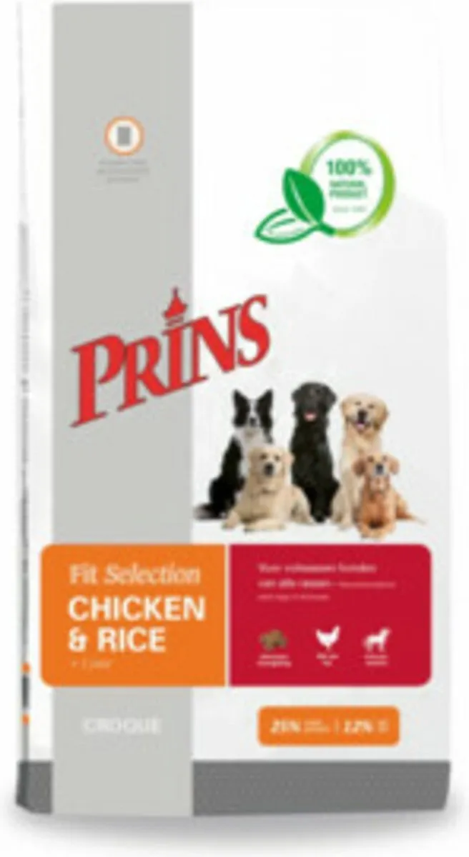 Prins Fit Selection Hondenvoer Kibbel 14kg - Kip & Rijst - afbeelding 6 van 6