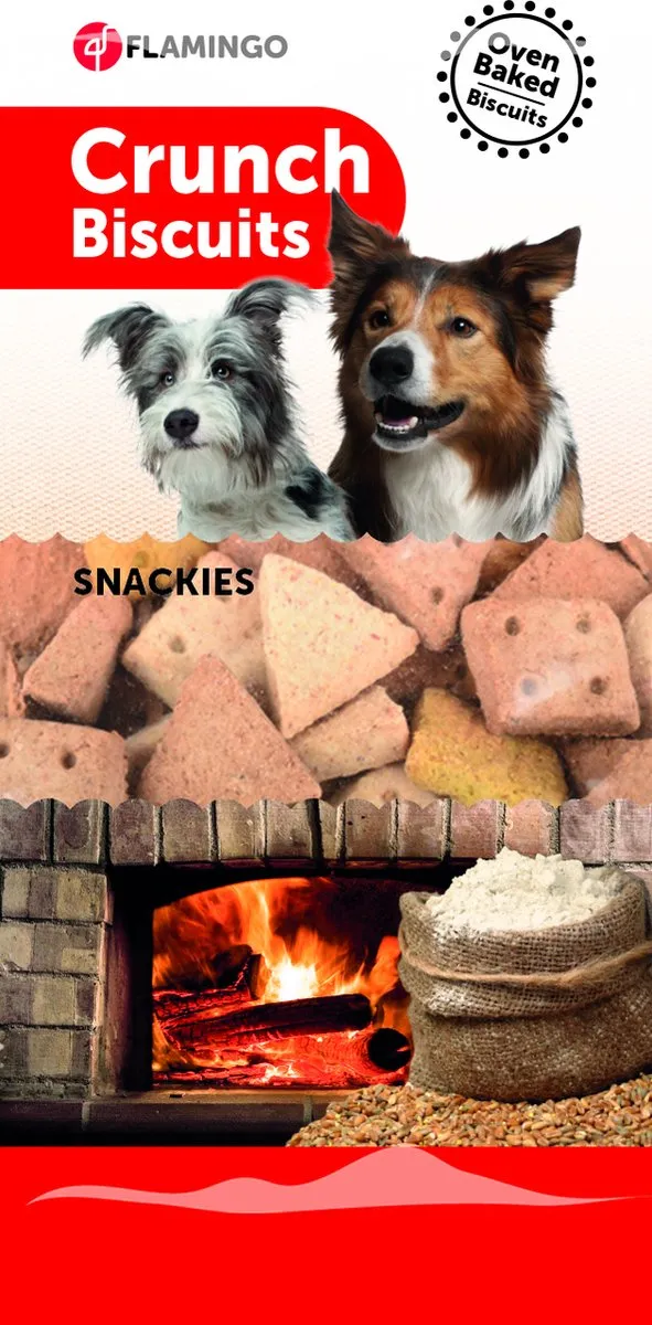Flamingo Crunch Snackies Hondensnacks 500g