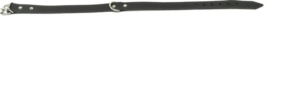 Kerbl Lederen Halsband 22-28cm - Zwart