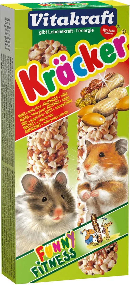 Vitakraft Hamster Kracker Noot Hamstersnack - 2 Stuks