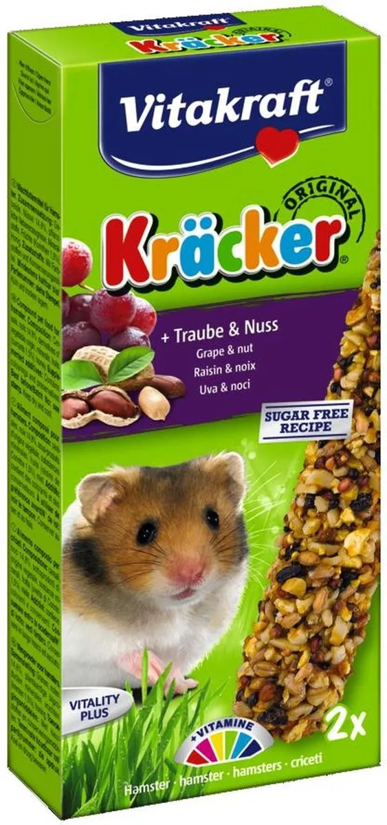Vitakraft Hamster Kracker Noot Hamstersnack - 2 Stuks