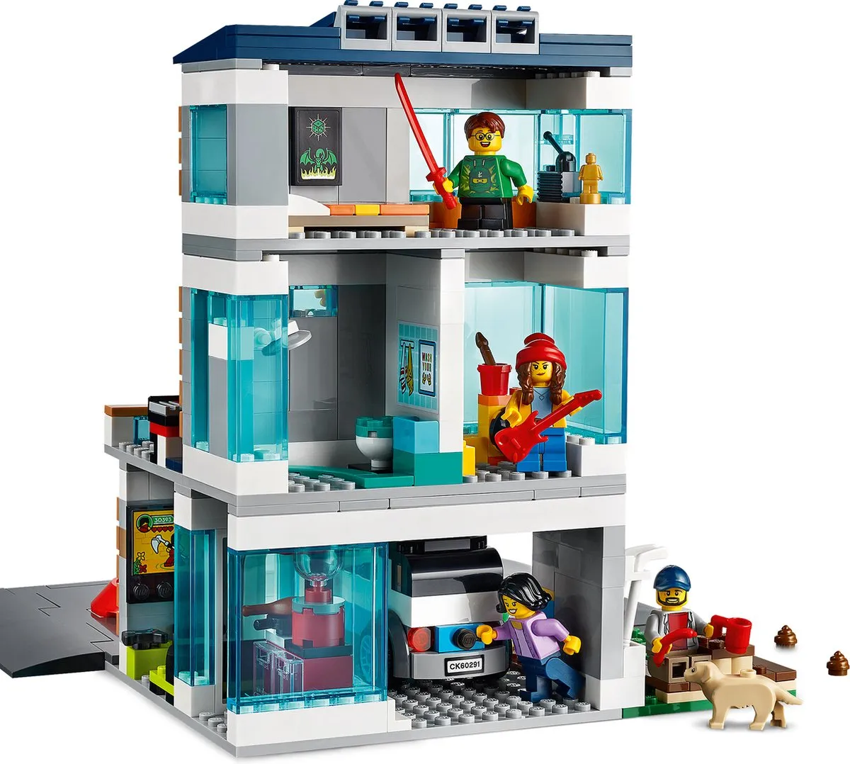 LEGO City Familiehuis 60291 - 388 Stukken