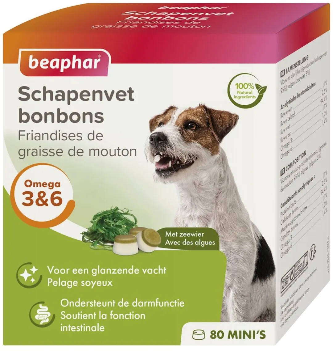 Beaphar Schapenvet Bonbons Zeewier 245g
