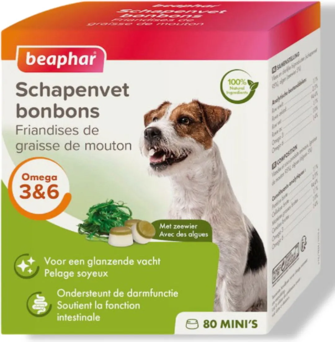 Beaphar Schapenvet Bonbons Zeewier 245g