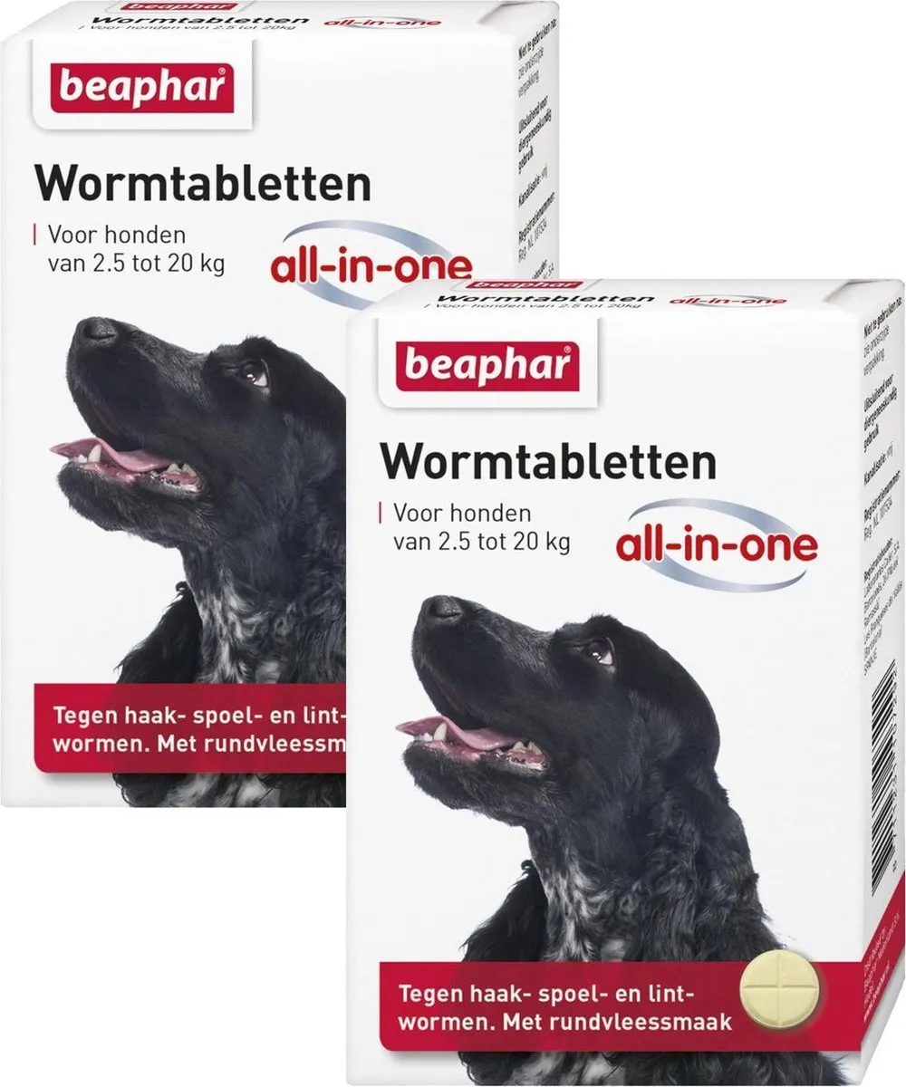Beaphar Wormtablet All In One Hond 2x4