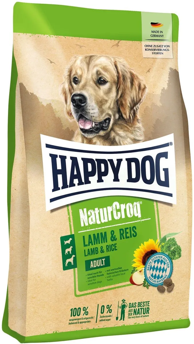 Happy Dog NaturCroq Lam en Rijst 11kg