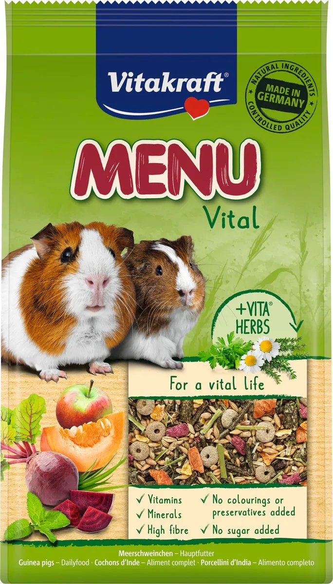 Vitakraft Menu Vital Caviavoeding Compleet Voer - 3 kg