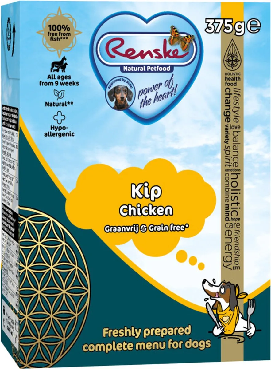 Renske Vers Graanvrij Tetra Kip 375g - 12 Stuks
