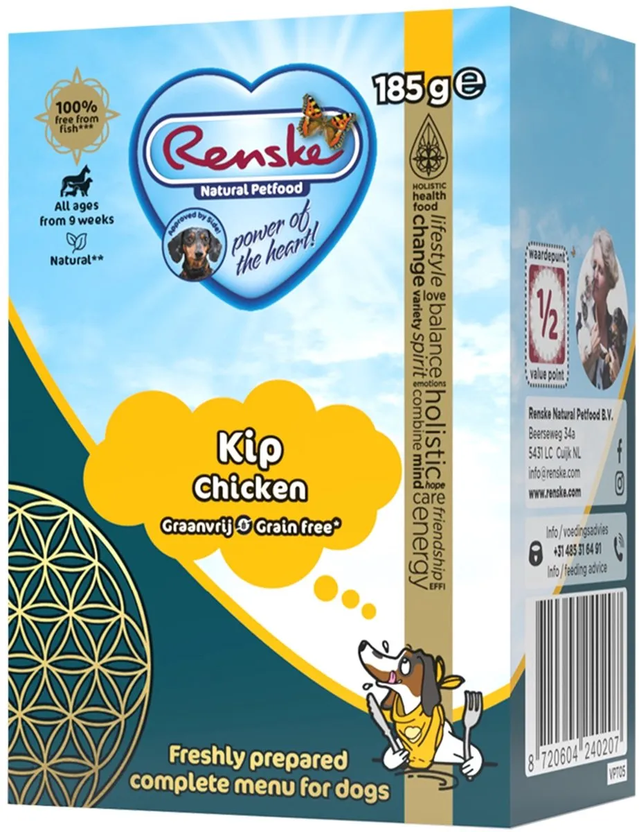 Renske Vers Graanvrij Tetra Kip 375g - 12 Stuks