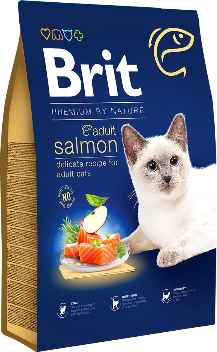 Brit Premium Adult Kattenvoer - 1x1,5kg Zalm