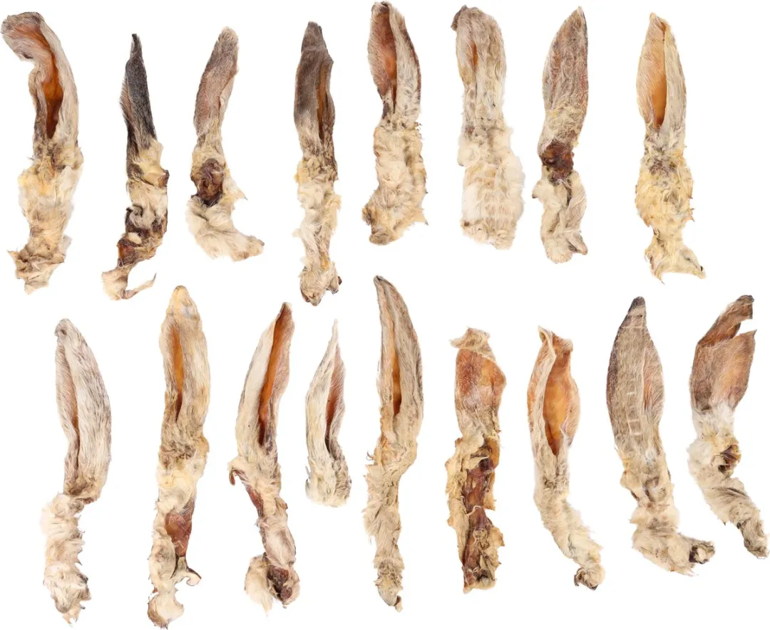 Flamingo Nature Snack Konijnenoren Met Haar 200g