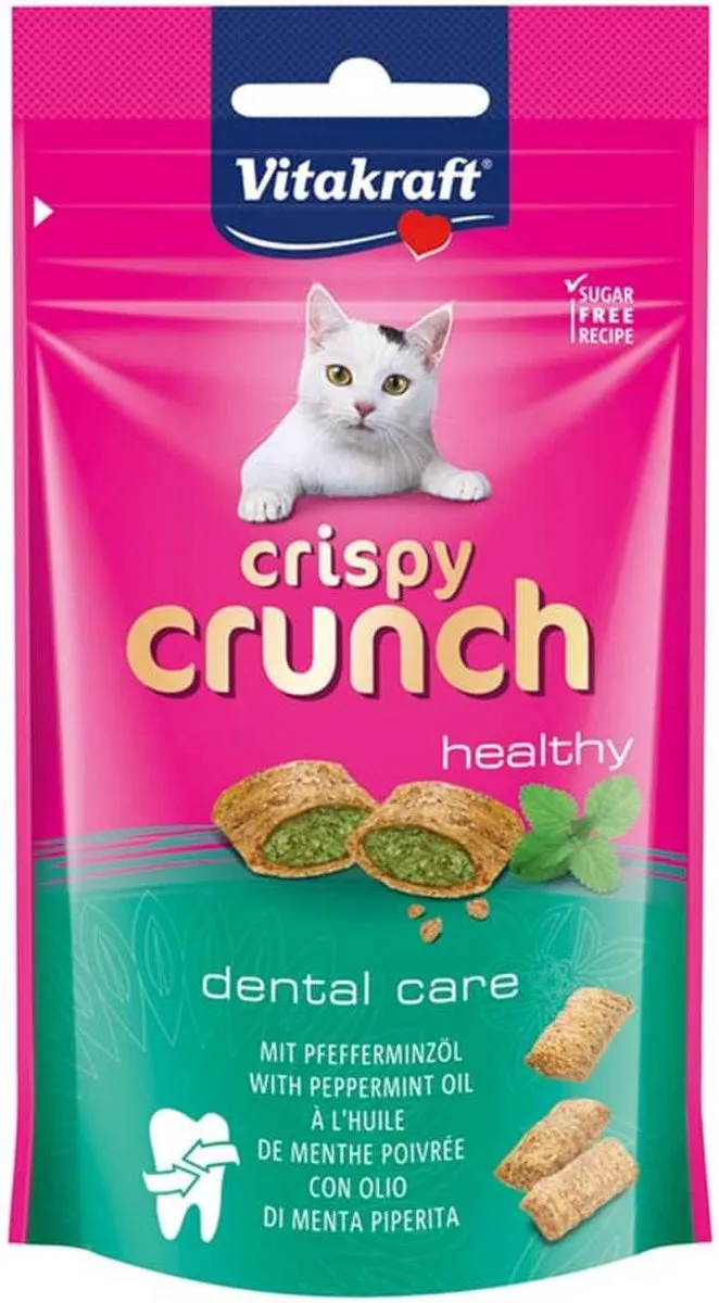 Vitakraft Crispy Crunch Tandverzorging Kat - Pepermuntolie