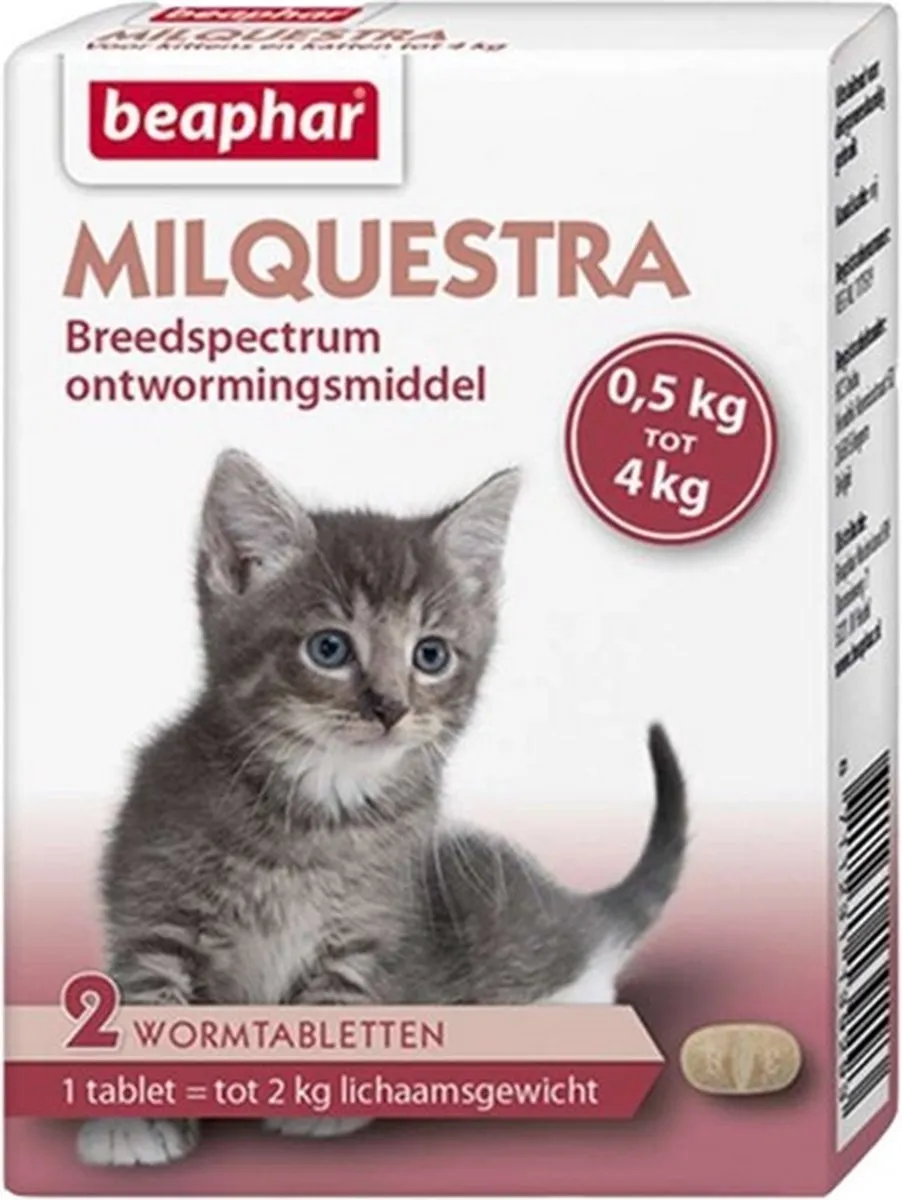 Beaphar Milquestra Kleine Kat/Kitten 2TBL - 2 Stuks