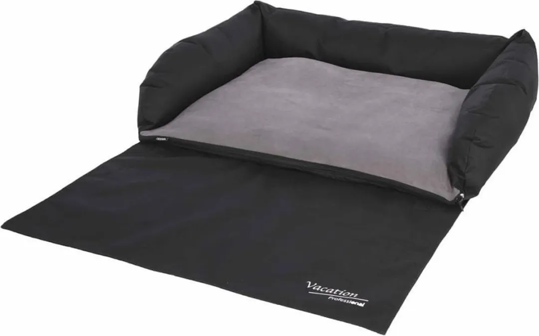 Kerbl - Hondenmand - voor - in - de - auto - 95x75x16 - cm - grijs - en - zwart - 80584