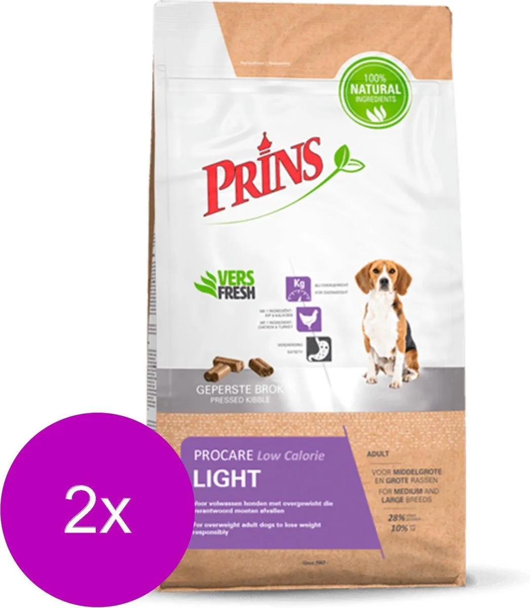 Prins Procare Light Low Calorie Gevogelte Hondenvoer - 6 kg