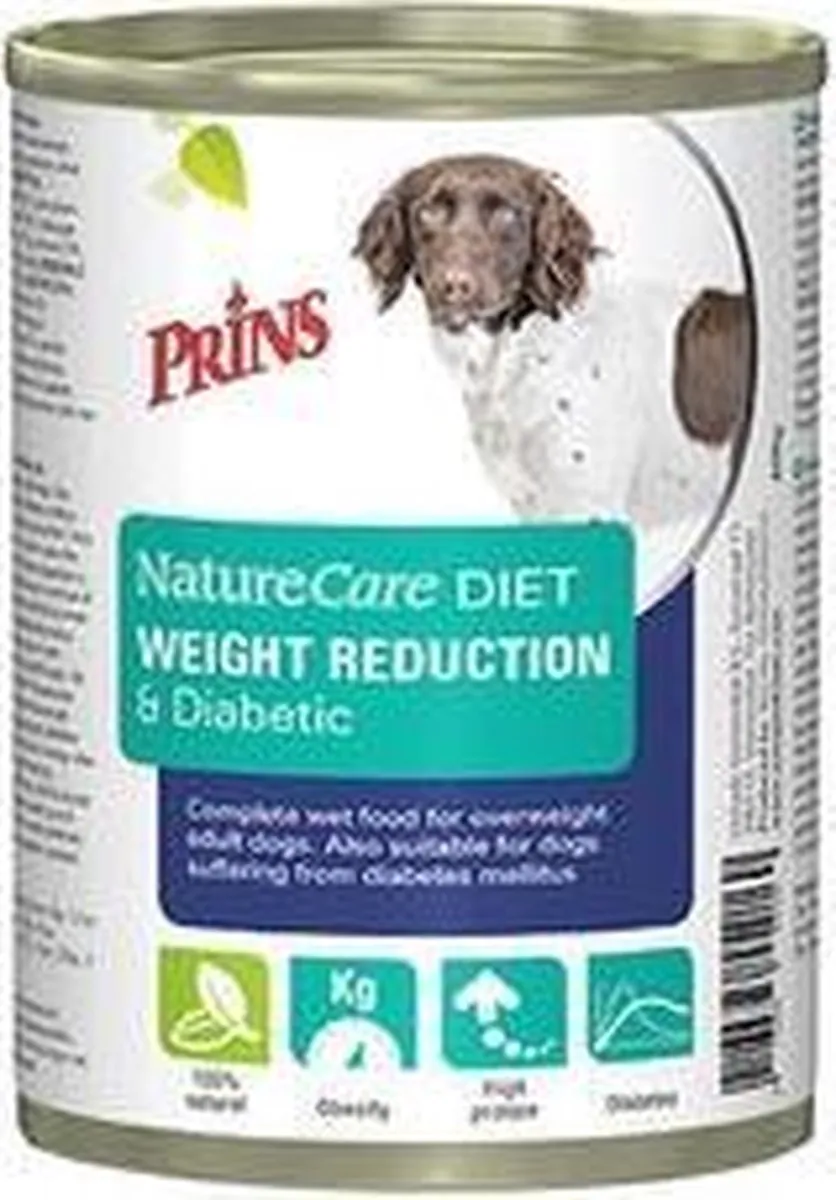 Prins NatureCare Dog Diet Weight Reduction & Diabetic 6x0,4kg
