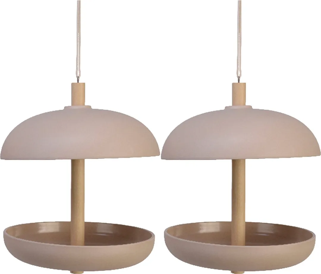 Decoris Vogelfodersilo Bamboe Taupe
