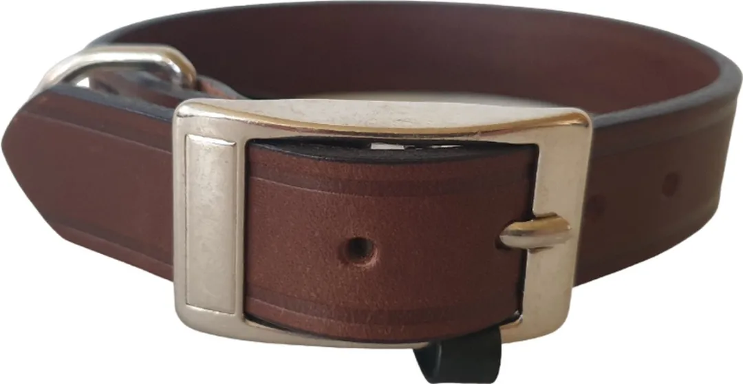 Ferplast VIP Lederen Halsband 37-45cm - Donkerbruin