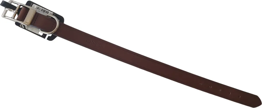 Ferplast VIP Lederen Halsband 37-45cm - Donkerbruin