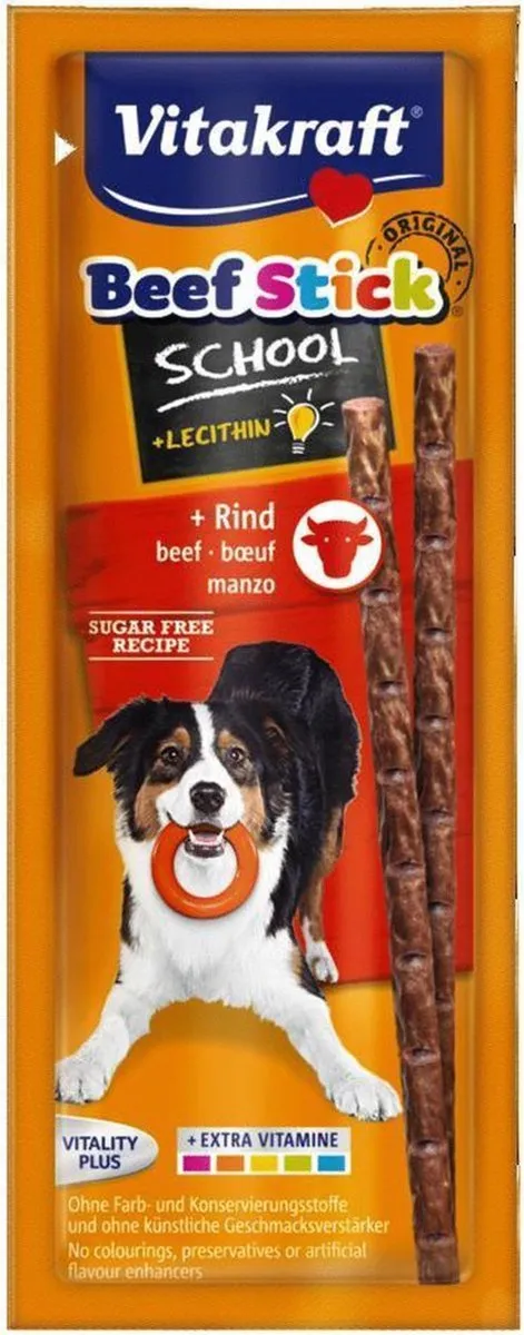 Vitakraft Beefstick School Hondensnack - 10 Sticks
