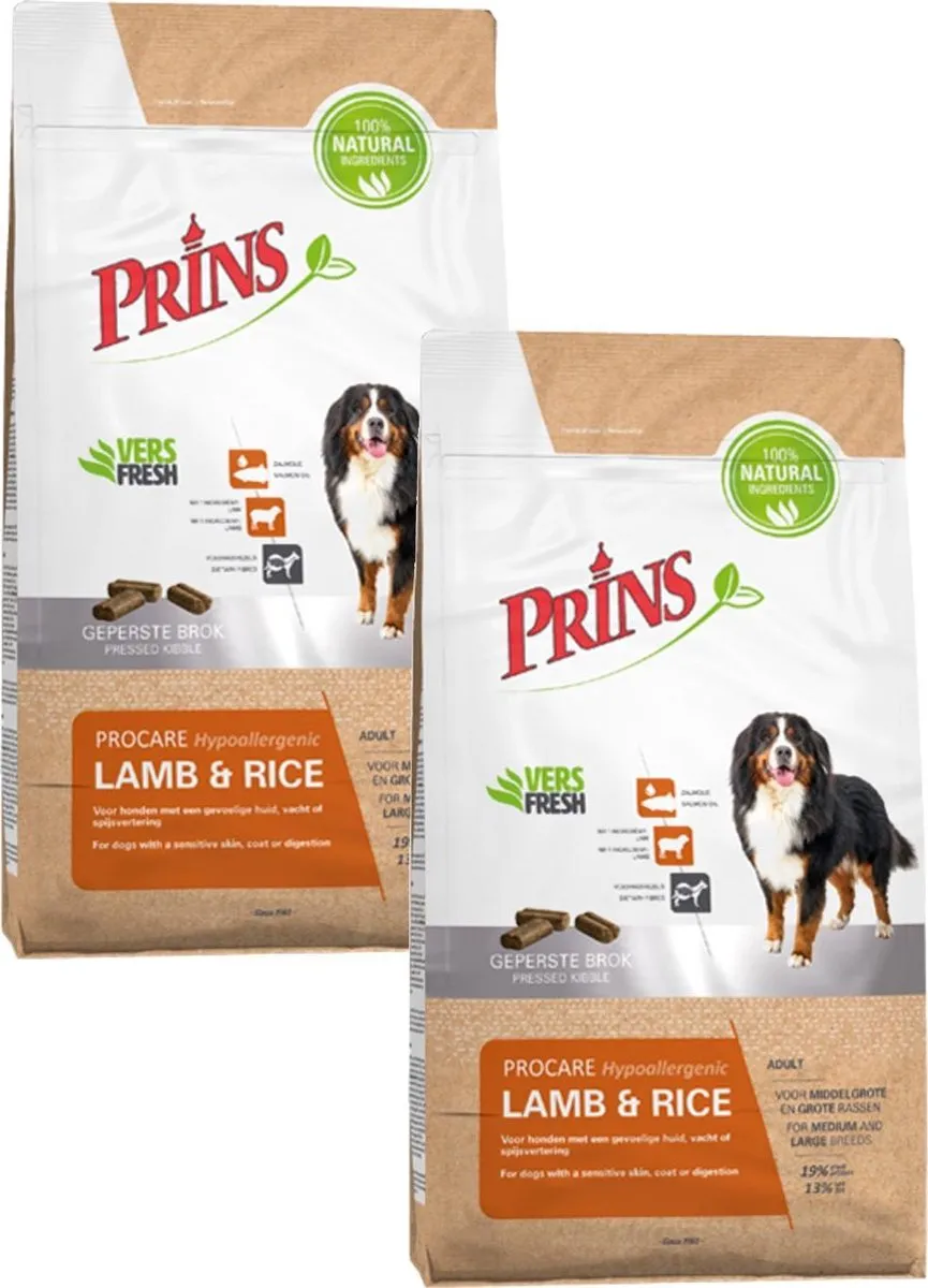Prins Procare Adult Lam & Rijst Hondenvoer