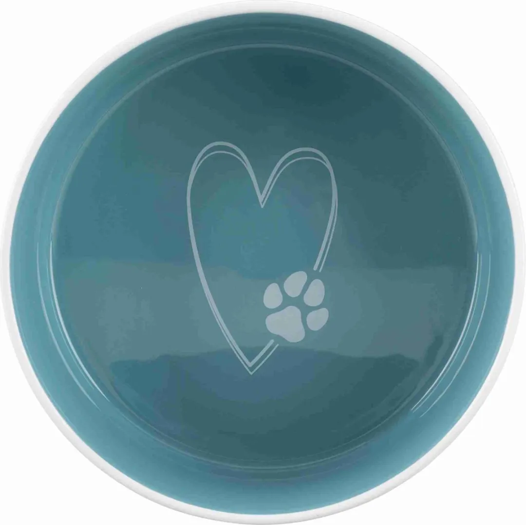 Trixie Voerbak Pets Home Petrol 16cm - Groen/Wit - afbeelding 3 van 4