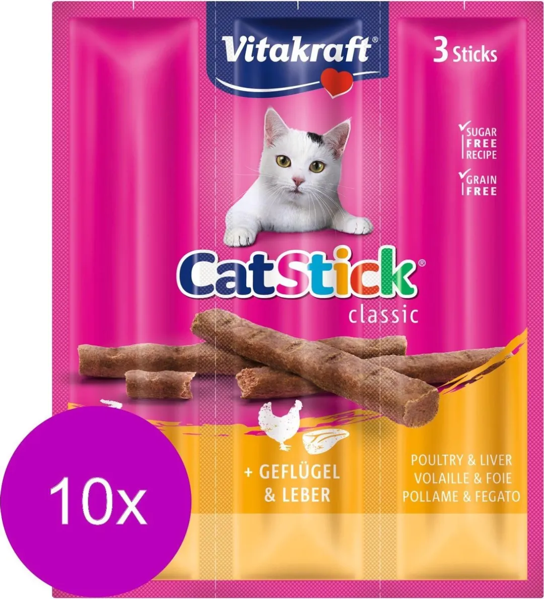 Vitakraft Cat-Stick Mini Gevogelte & Lever
