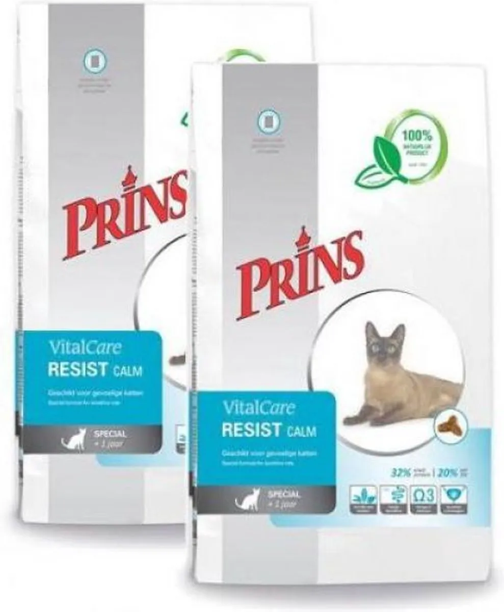 Prins Vitalcare Resist Calm Gevogelte Kattenvoer - 20 kg