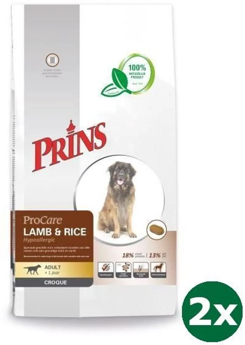 Prins ProCare Croque Hypoallergisch Lam & Rijst Hondenvoer