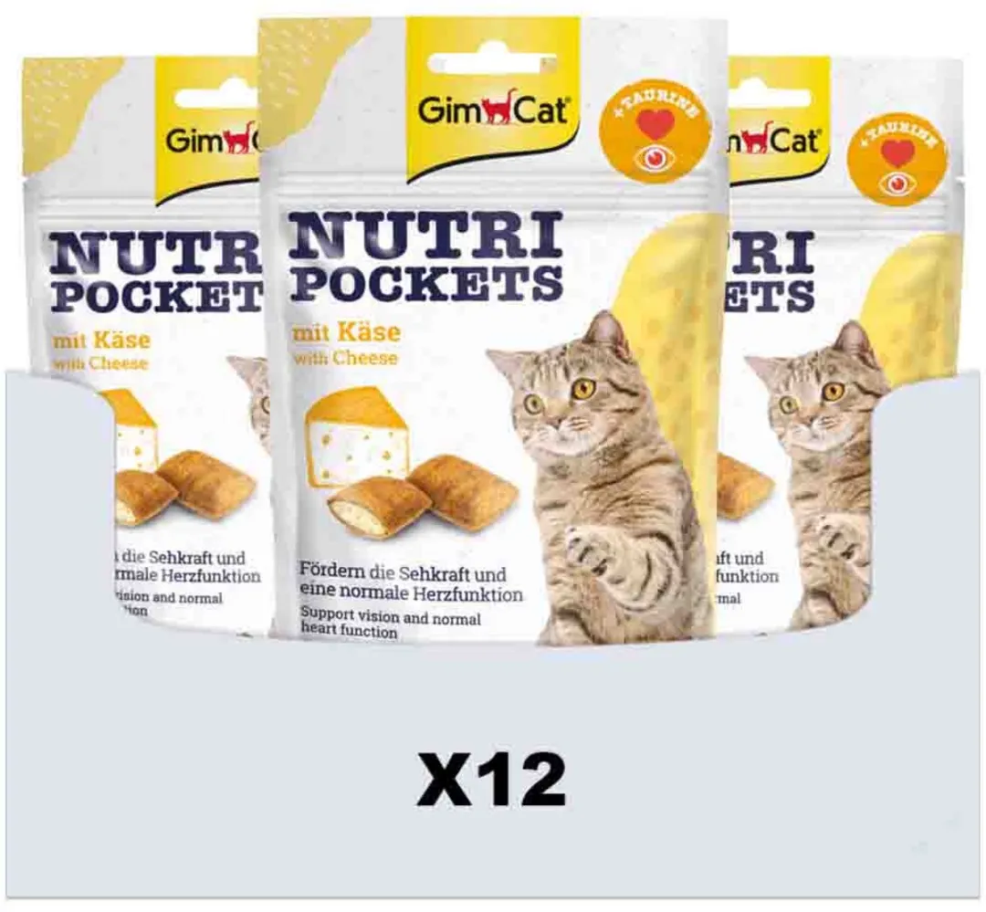 GimCat Nutri Pockets Kaas & Taurine - 20 Stuks