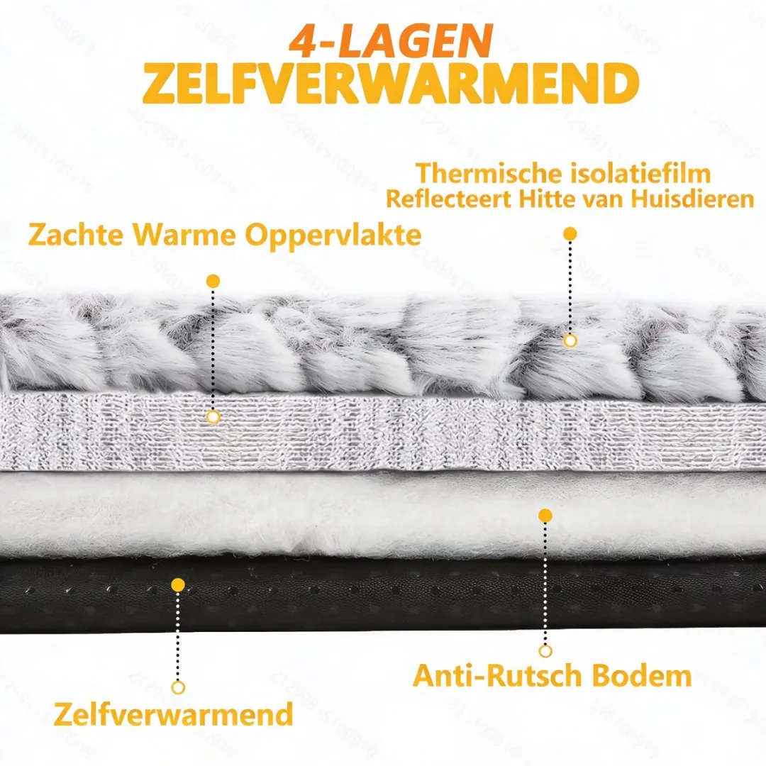 RedParrot Zelfverwarmende Kattenmat M - Grijs