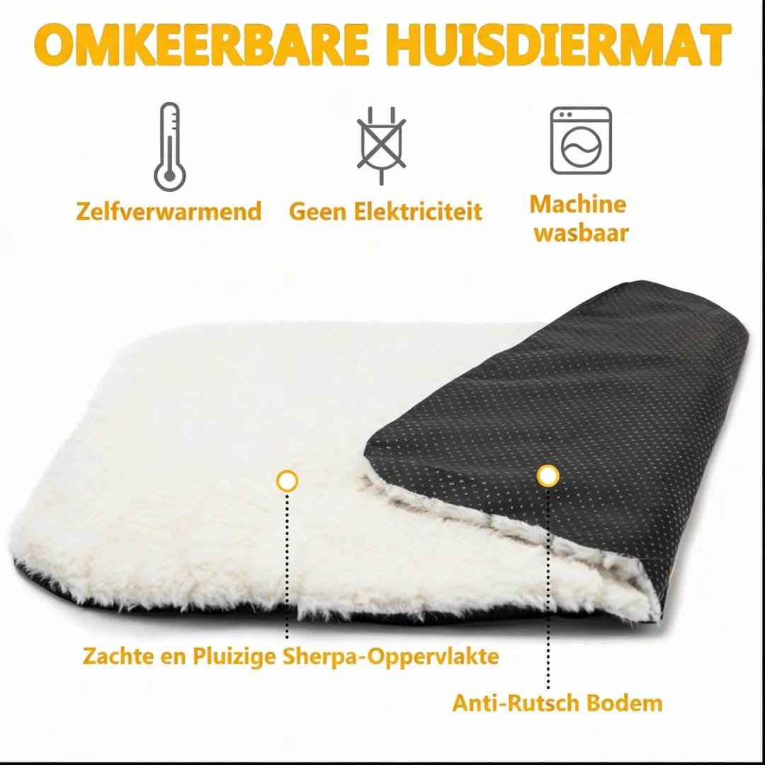 RedParrot Zelfverwarmende Kattenmat M - Grijs - afbeelding 6 van 6