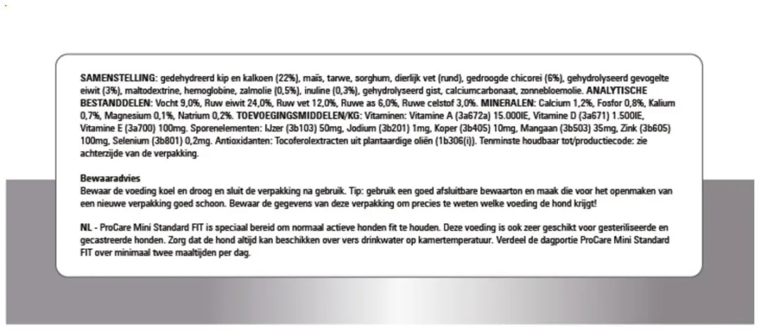 Prins ProCare Mini Standard Fit 3kg - afbeelding 6 van 6