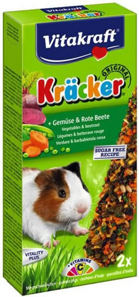 Vitakraft Cavia Kracker Groente - 2 Stuks