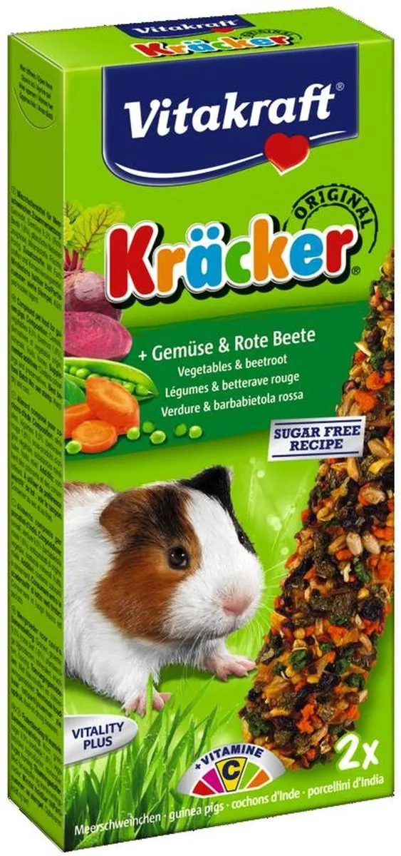 Vitakraft Cavia Kracker Groente - 2 Stuks