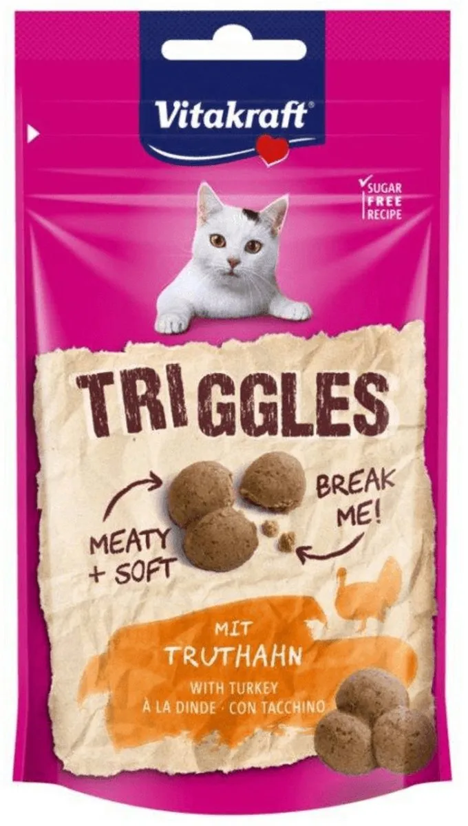 Vitakraft Triggles Kalkoen Kattensnacks