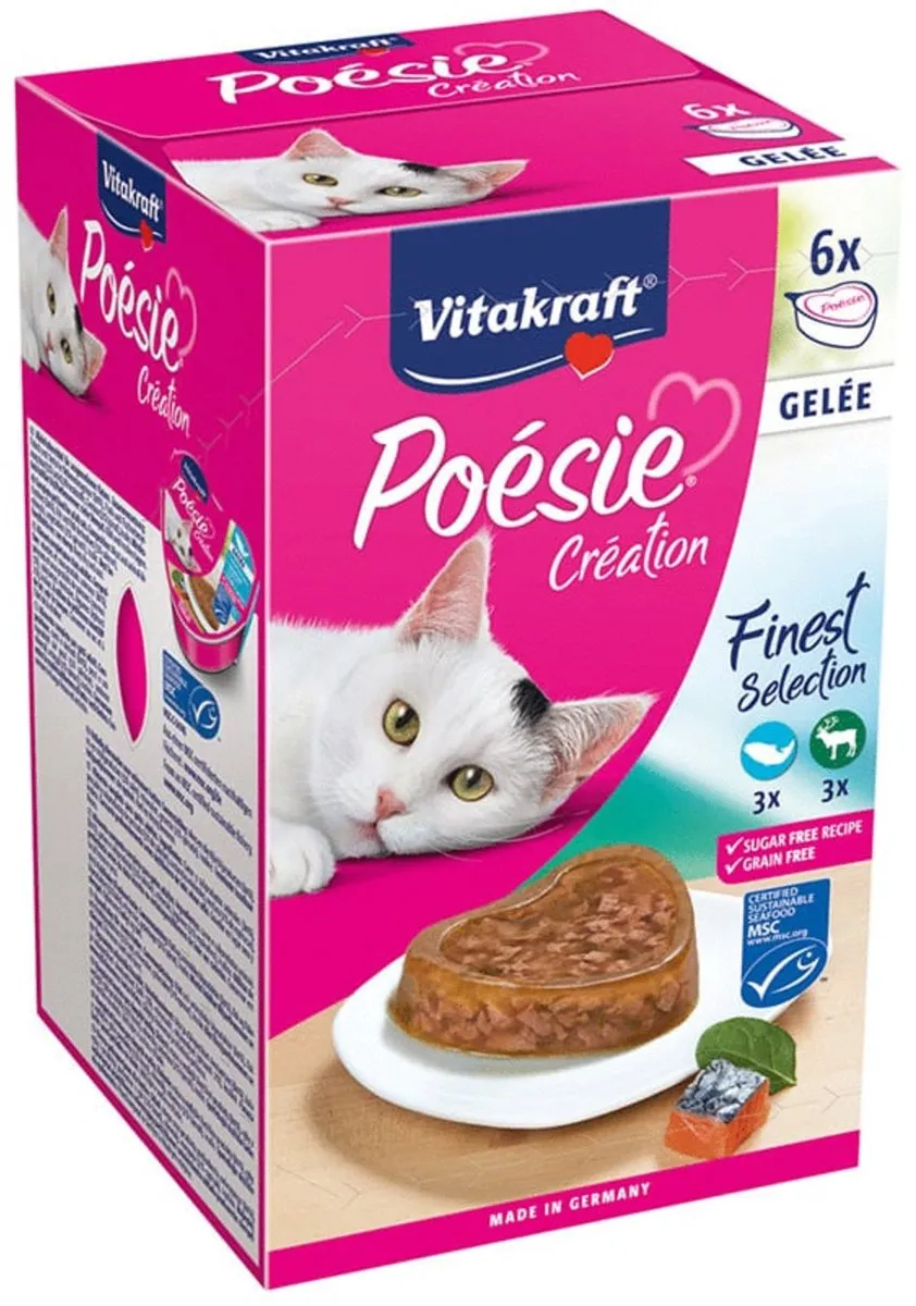 Vitakraft Poésie Création Geleipasta - 6x85g